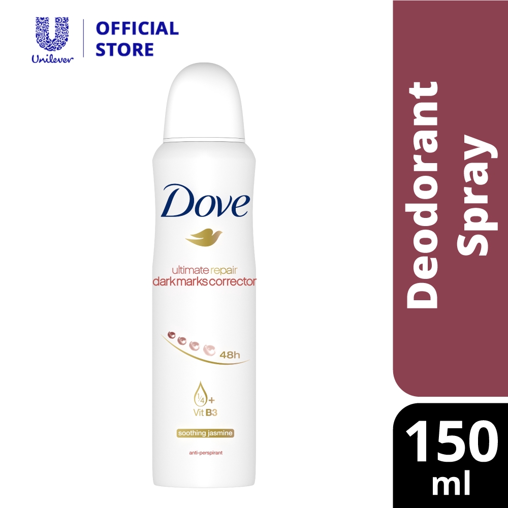 Dove Ultimate White Spray Deodorant (150ml) Shopee Malaysia
