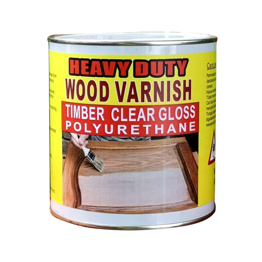 Wood Varnish 1l Clear Gloss Timber Clear Gloss Polyurethane Heavy Duty Paint Shopee Malaysia