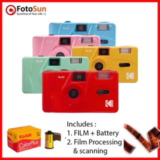 Kodak M35 Free FILM 1 ROLL + BATTERY + Film Processing Point-and-shoot Film Camera (Gift Memo OK)
