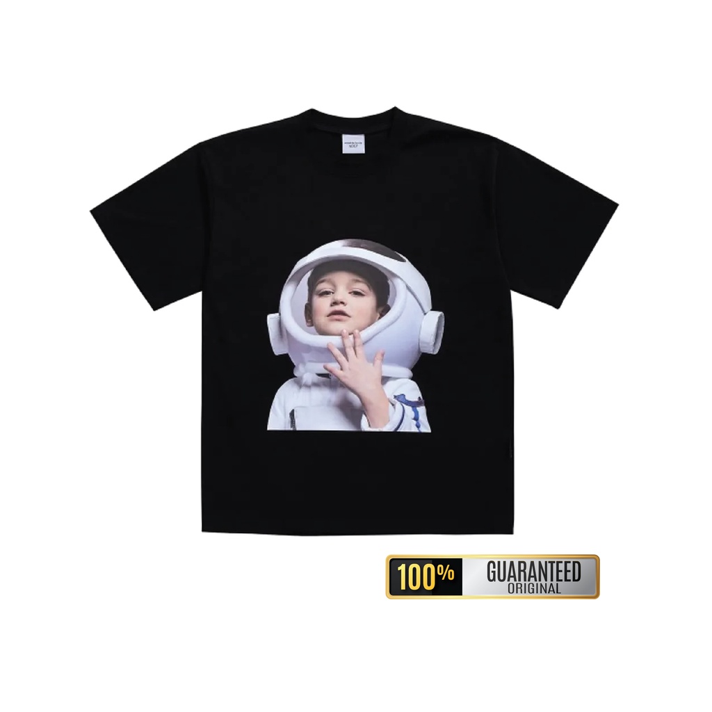 ADLV Baby Face Astronaut Short Sleeve T-Shirt Black