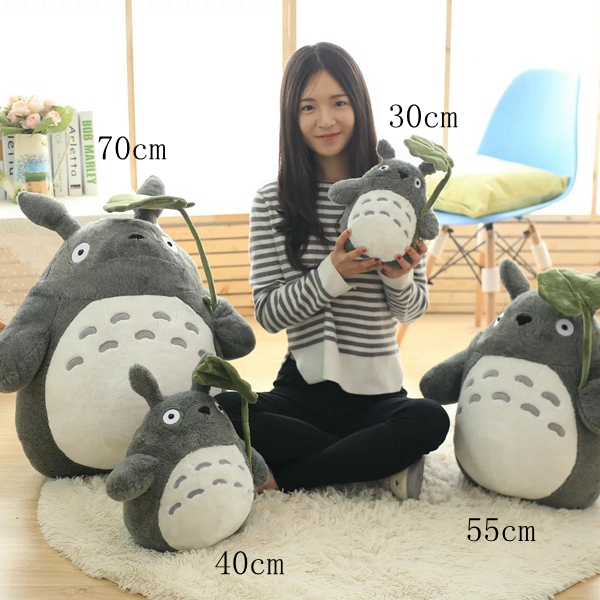 4 Sizes Stuffed Animal Lotus Leaf Tooth Totoro Plush Doll Toy Birthday  Valentine Christmas Ramadan Gift | Shopee Malaysia