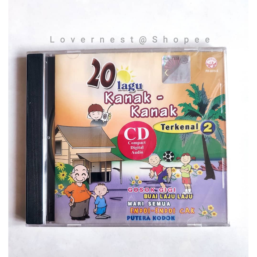 20 Lagu Kanak Kanak Terkenal 2 Cd Gosok Gigi Buai Laju Laju Shopee Malaysia