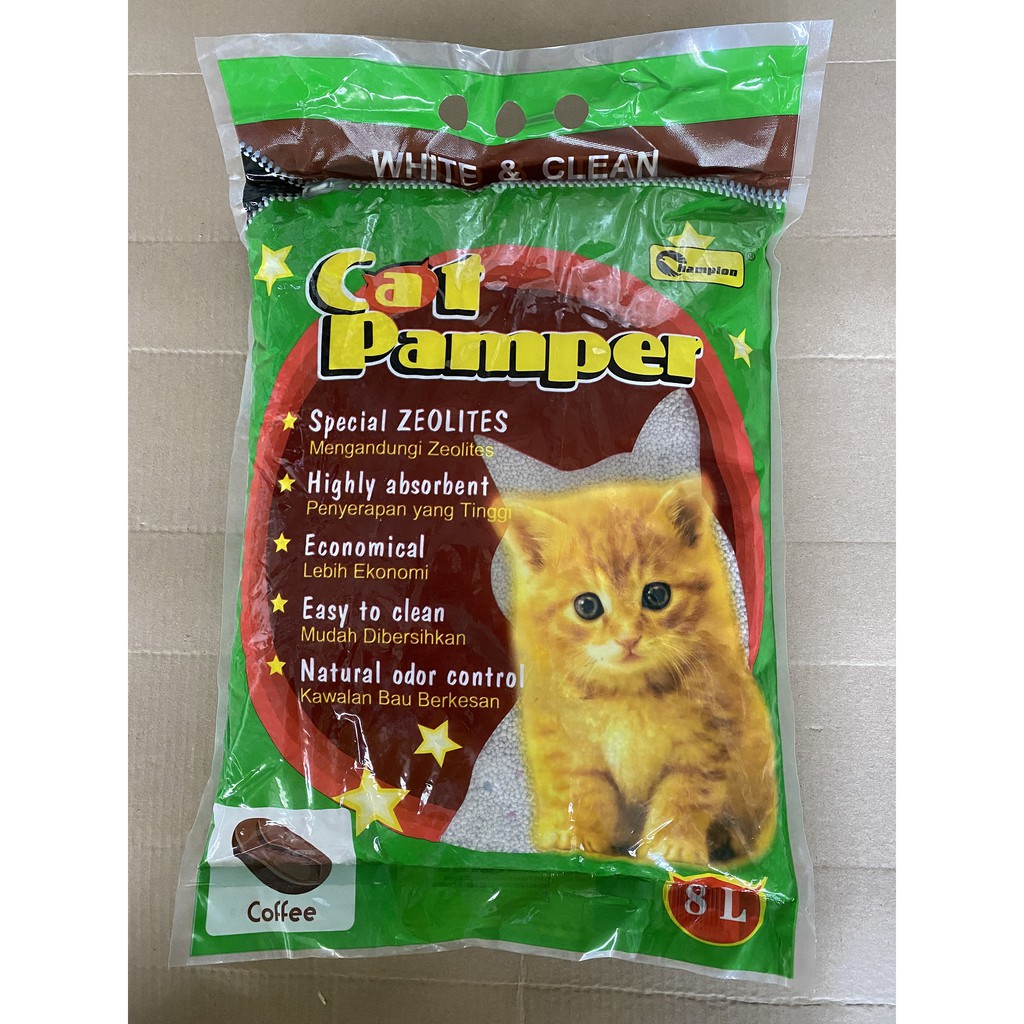 (Ready Stock) CHAMPION Cat Pamper / Cat Litter Sand / Pasir Kucing 8L
