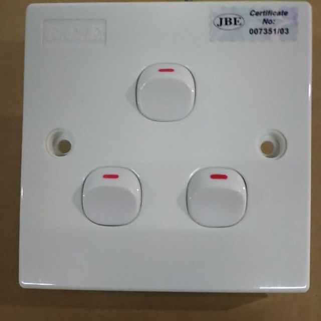 3 Gang 1 Way Switch 13amp Socket Suis Shopee Malaysia