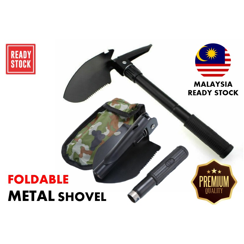 folding metal shovel