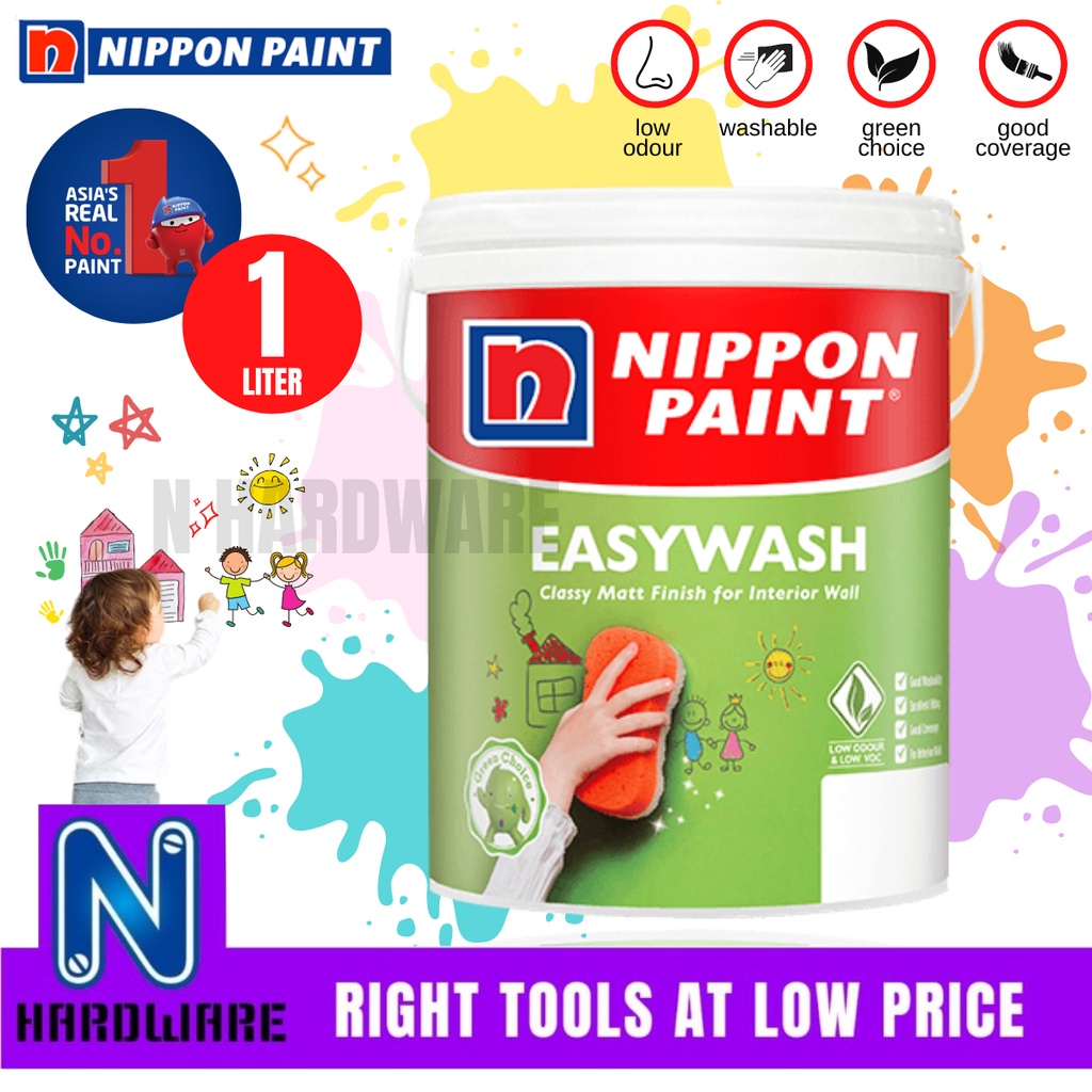 Nippon Paint Easywash Easy Wash Interior Wall Paint / Cat Dalam Dinding ...