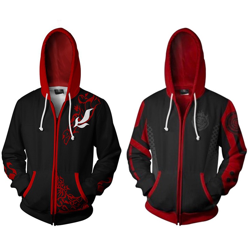 rwby hoodie ruby rose jacket unisex casual zipper sweater usa anime