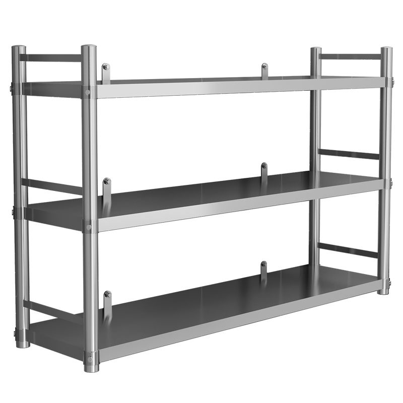 Stainless Steel Kitchen WallMounted Storage Rack Wall Mountable Shelf