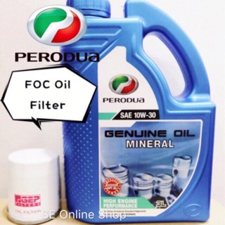 Perodua Engine Oil 0w-20 (3L) Fully Synthetic+FOC Perodua 