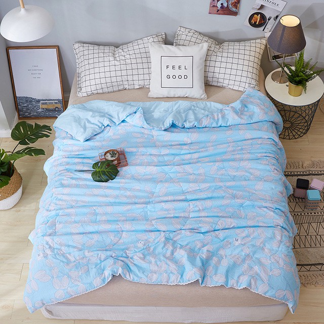 Summer Wash Cotton Comforter Quilt Blanket Single Queen King Size