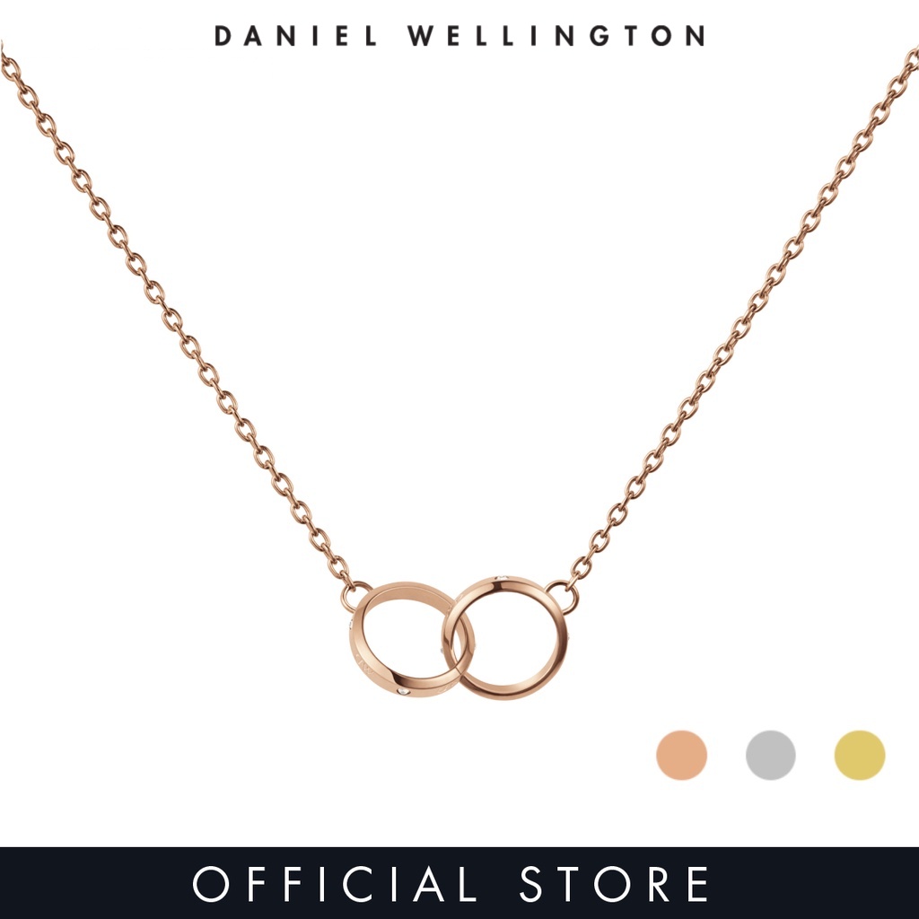 Daniel Wellington Classic Lumine Unity Necklace Rose gold / Silver / Gold - Crystals Stainless steel Necklace for women and men - Jewelry collection - Unisex