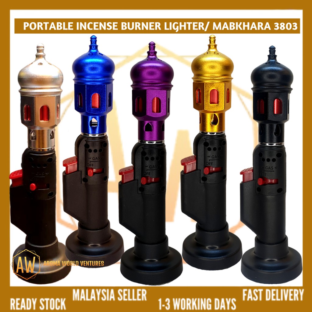 Portable Lighter Mabkhara Incense/ Bakhoor/ Gaharu Burner Refillable
