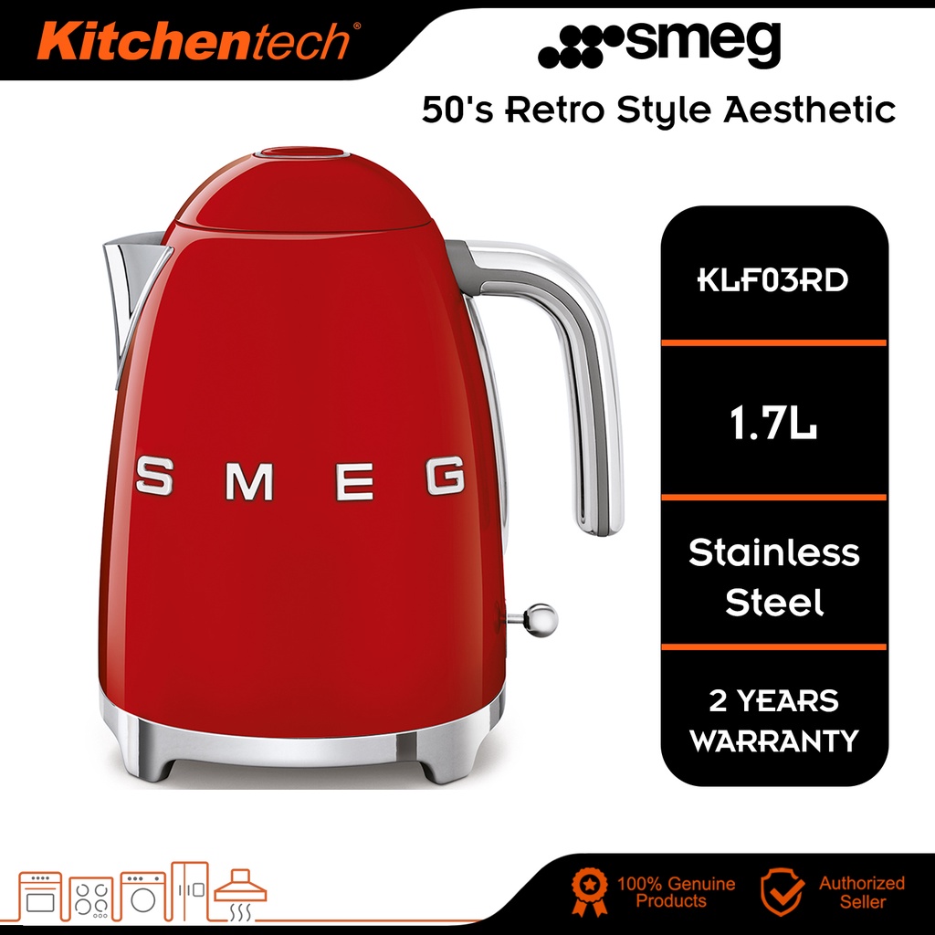 Smeg KLF03 50's Retro Style Cordless Kettle Aesthetic Series 1.7L
