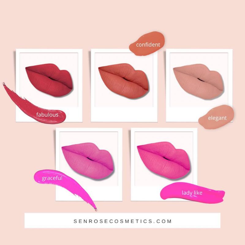 [ORIGINAL HQ ‼️] SENROSE SOFTMATTE LIP STICK! LIPMATTE SOFT HYDRATING! LOLLY LIPPY SENROSE! UQASHA NELYDIA RAISYA ♥️