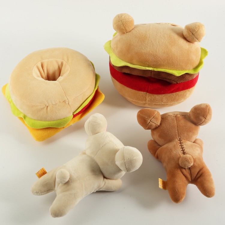 bear hamburger plush