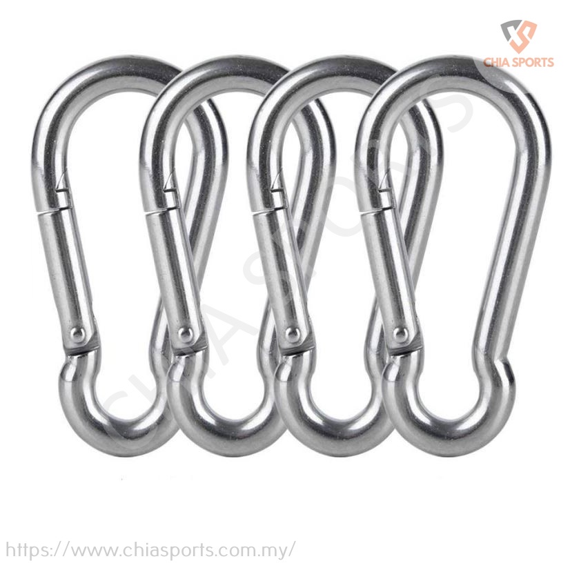 Spring Snap Hook Carabiner 4mm 5mm 6mm 7mm Keychain Quick Link Lock Buckle Chain Clip Climbing Multipurpose Hooks