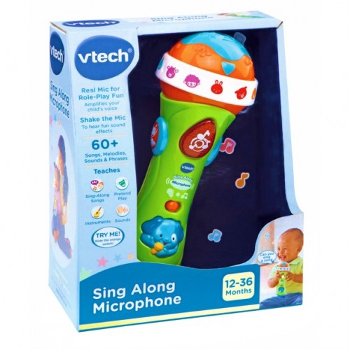 vtech sing along microphone pink