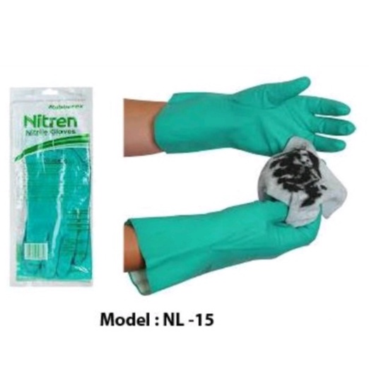 Rubberex Eco Nitrile Gloves NL15(10) Chemical Resistant / Nitrile Glove