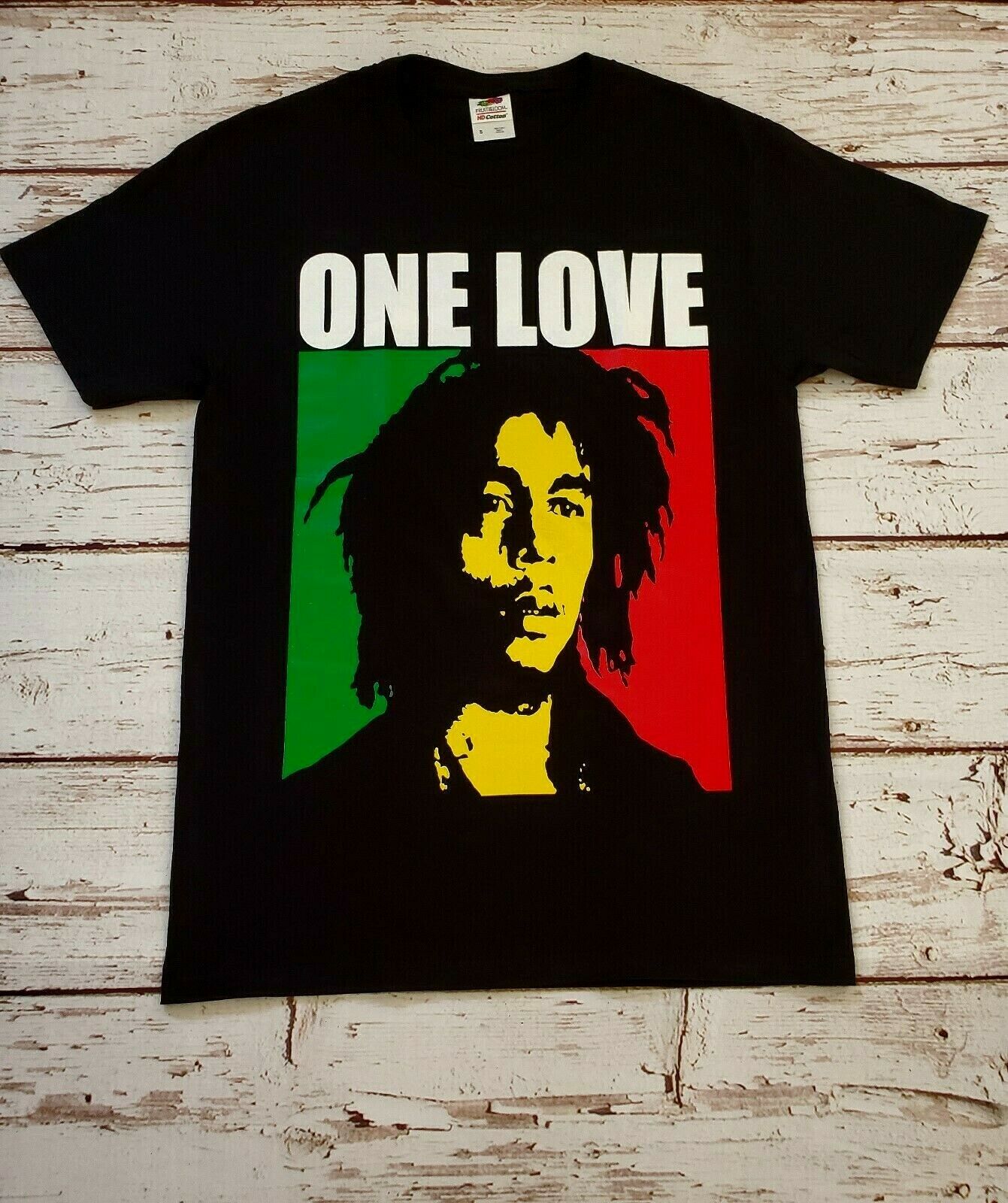 One love Bob Marley light pink color black print gildan t shirt S-3XL