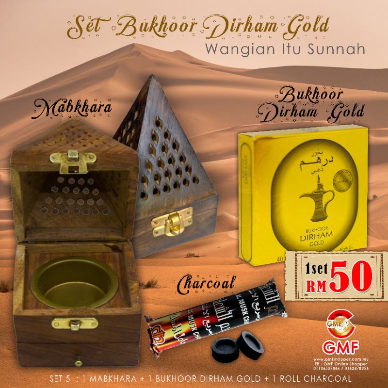Bukhoor 1 Set ( Mabkhara + Bukhoor + Arang ) | Shopee Malaysia