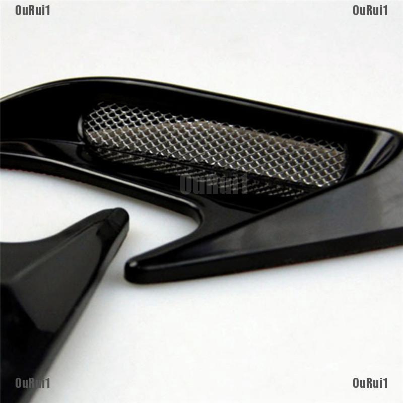 SC 2pcs Car Auto Side Vent Air Flow Fender Intake Sticker Car Side