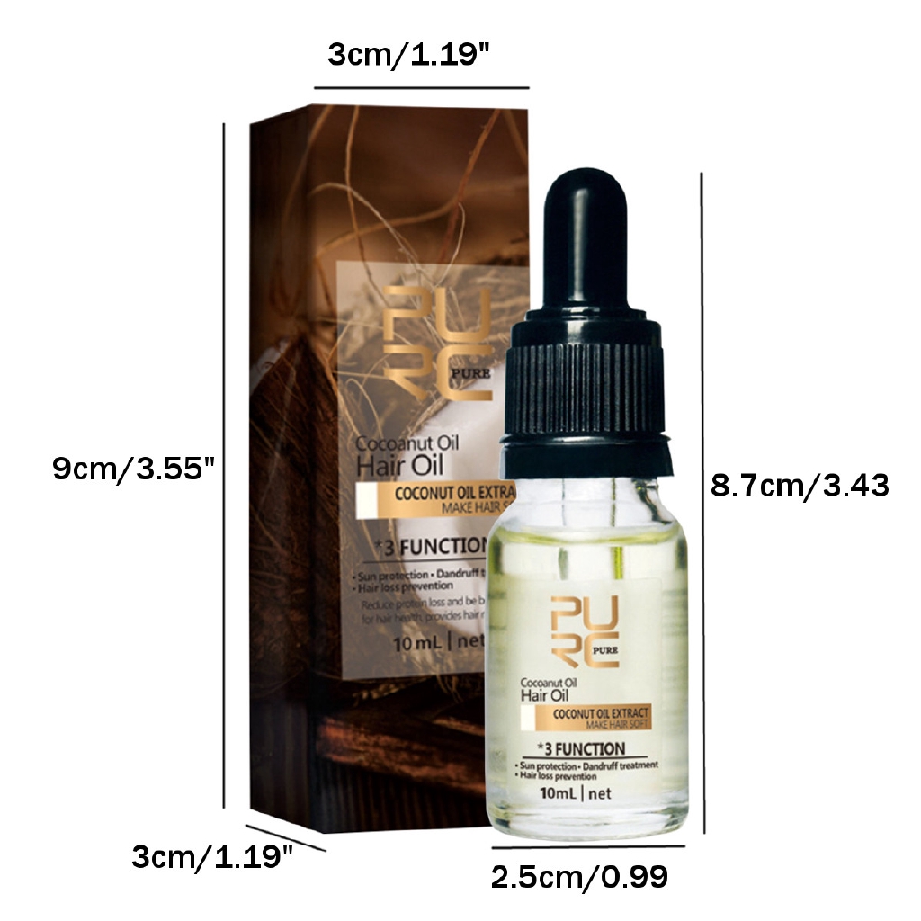 Purc Natural Coconut Oil Hair Care Repair Oil Anti Hair Loss