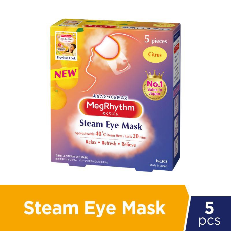 MegRhythm Steam Eye Mask Citrus (5pcs) Shopee Malaysia