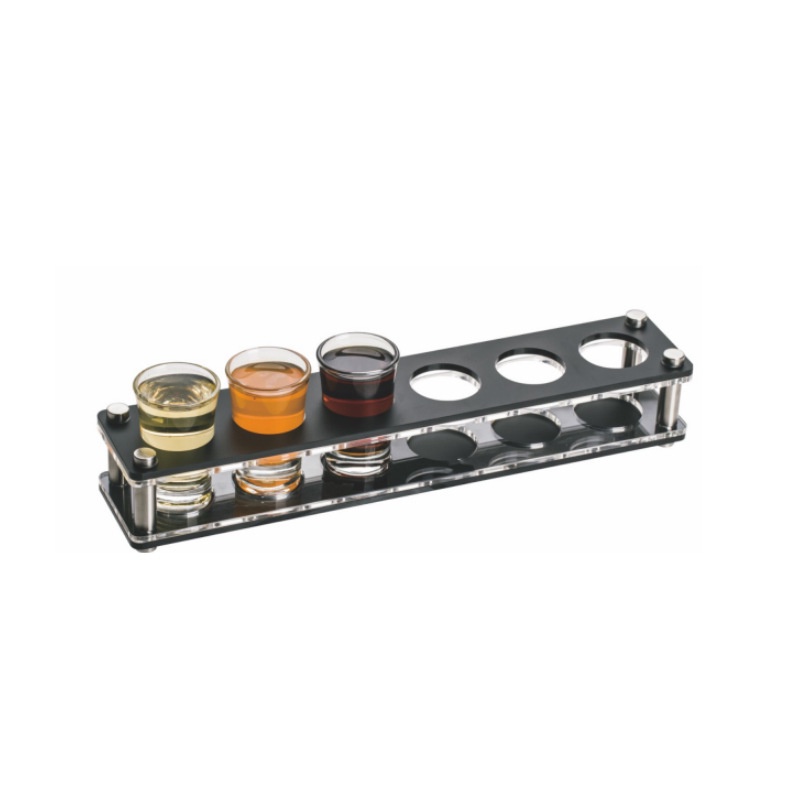 Holes Acrylic Shooter Rack Clear Acrylic Shot Glass Holder Rack Bar Ware Whisky Cup Serving 7057