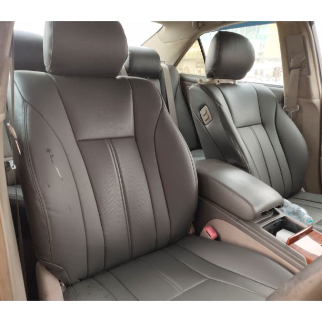 Toyota Camry (20082013) Car Seat Cover SemiLeather Dark Grey Full Set