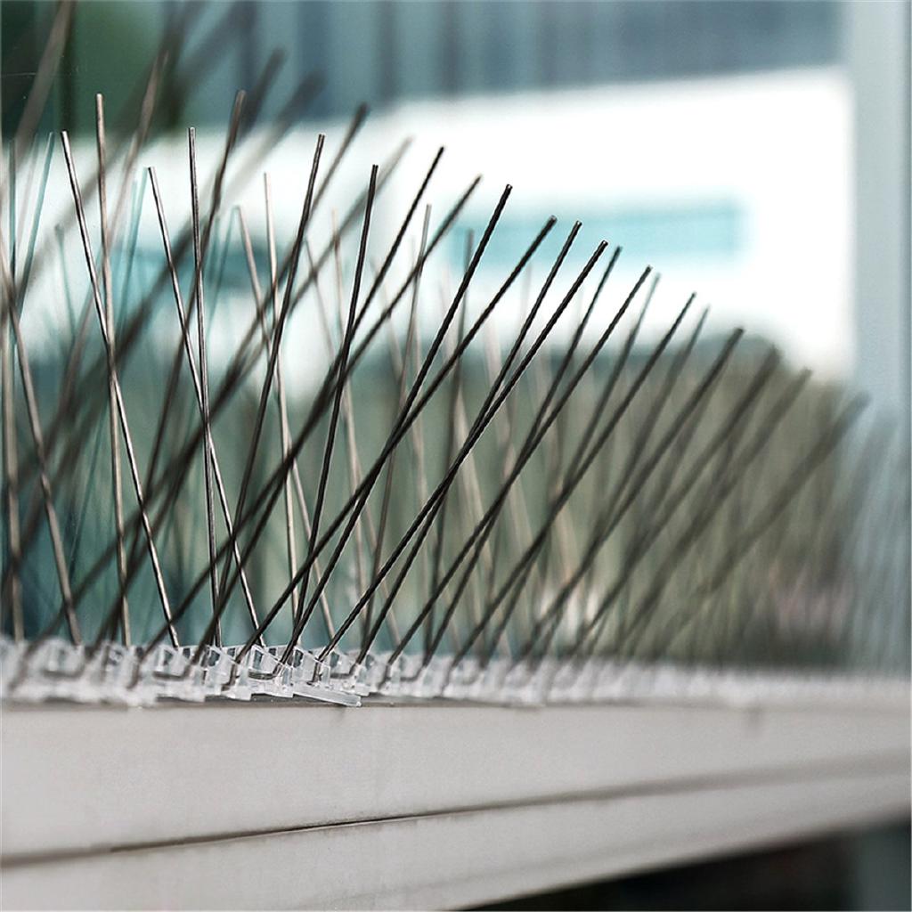 5PCS 50cm Anti Bird Spikes Stainless Steel Pest Strips Pigeons Control