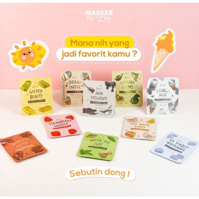 Masker by Lea Gloria 10 gr and 20 gr / Masker organik / Masker organic / Masker
