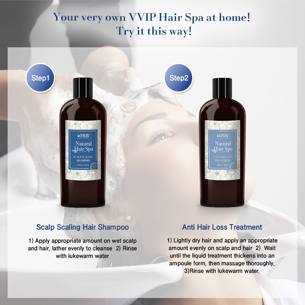 KISS NEW YORK Natural Hair Spa Scalp Scaling Shampoo (230ml) | Shopee  Malaysia
