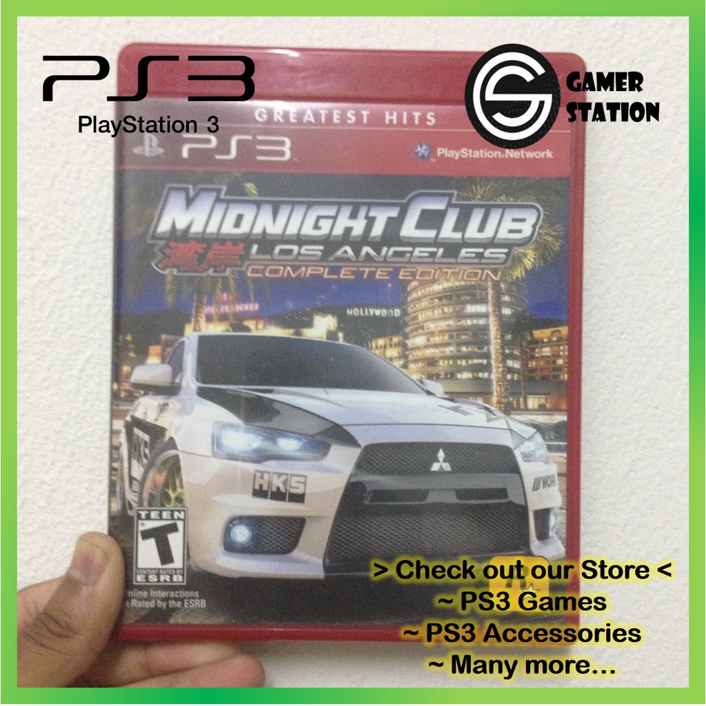 PS3 USED GAMES - MIDNIGHT CLUB LOS ANGELES (COMPLETE EDITION) | Shopee  Malaysia