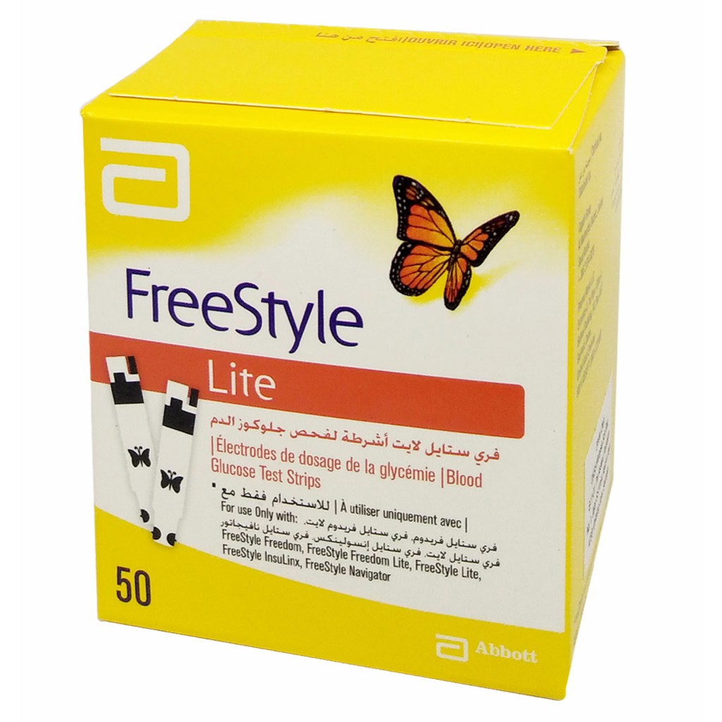 Abbott freestyle lite test strips 50s shopee malaysia