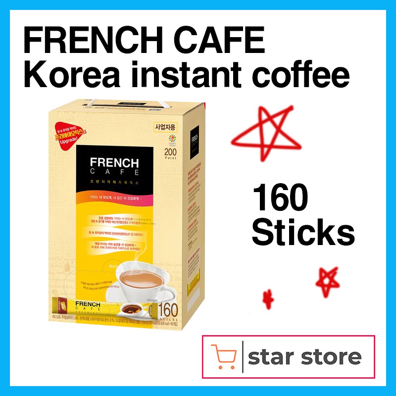[Namyang]Korea instant coffee mix French Cafe Coffee 160Sticks./korean