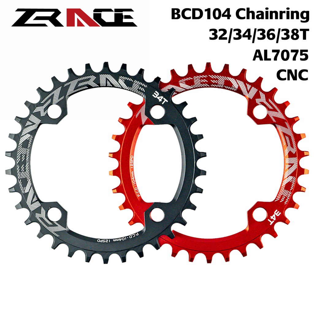 32/34/36/38T BCD 104 Mountain Bike Single Chainring Alloy Chain Ring Crankset Accessory 