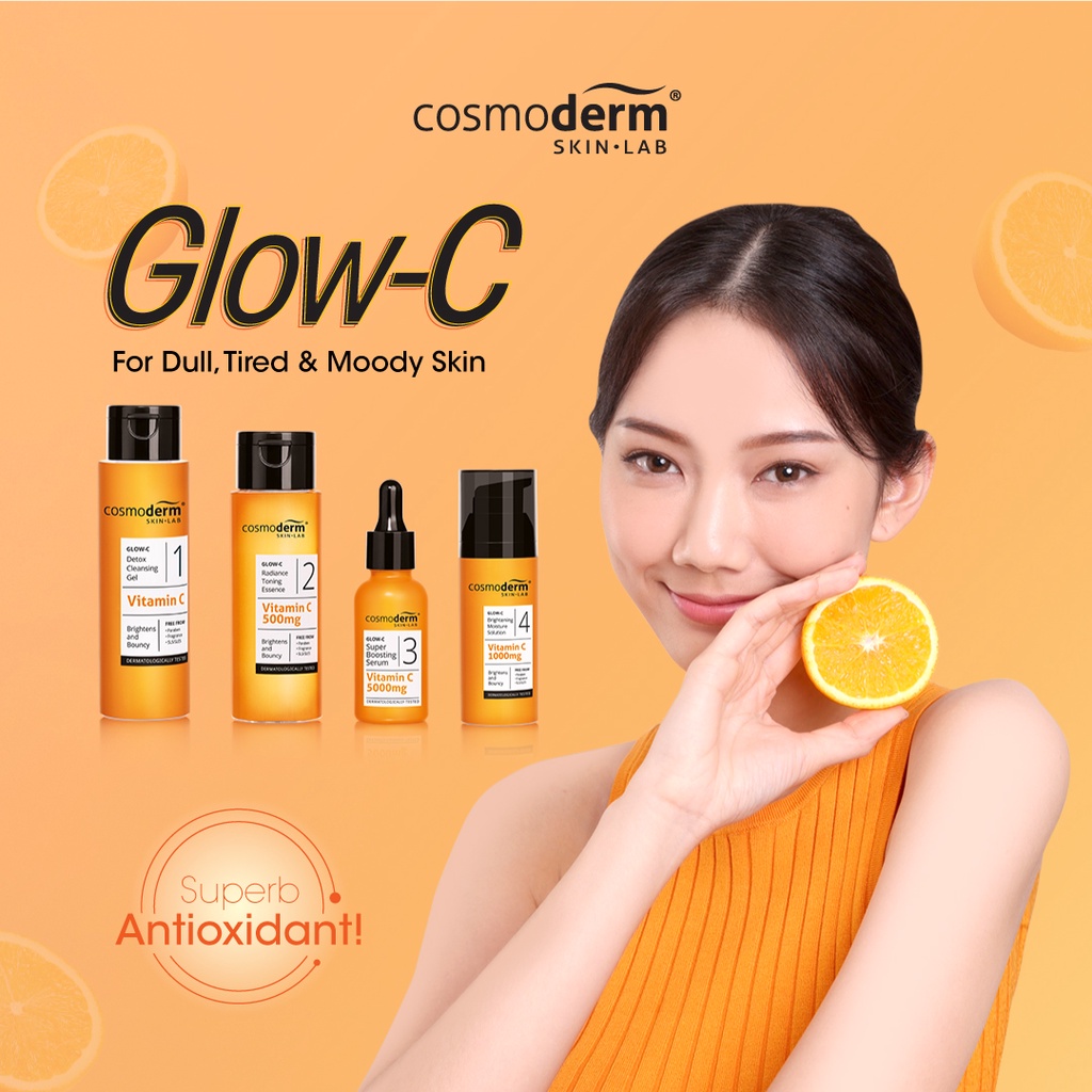 Cosmoderm Glow-C Mini Set (Vitamin C) | For dull and tired skin, to ...