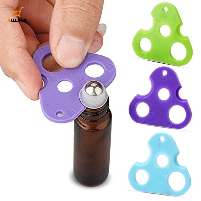 Random Color Triangle Leaf Shape Essential Oil Opener/ Plastic Opener For Refillable Bottle Roller Balls Cap