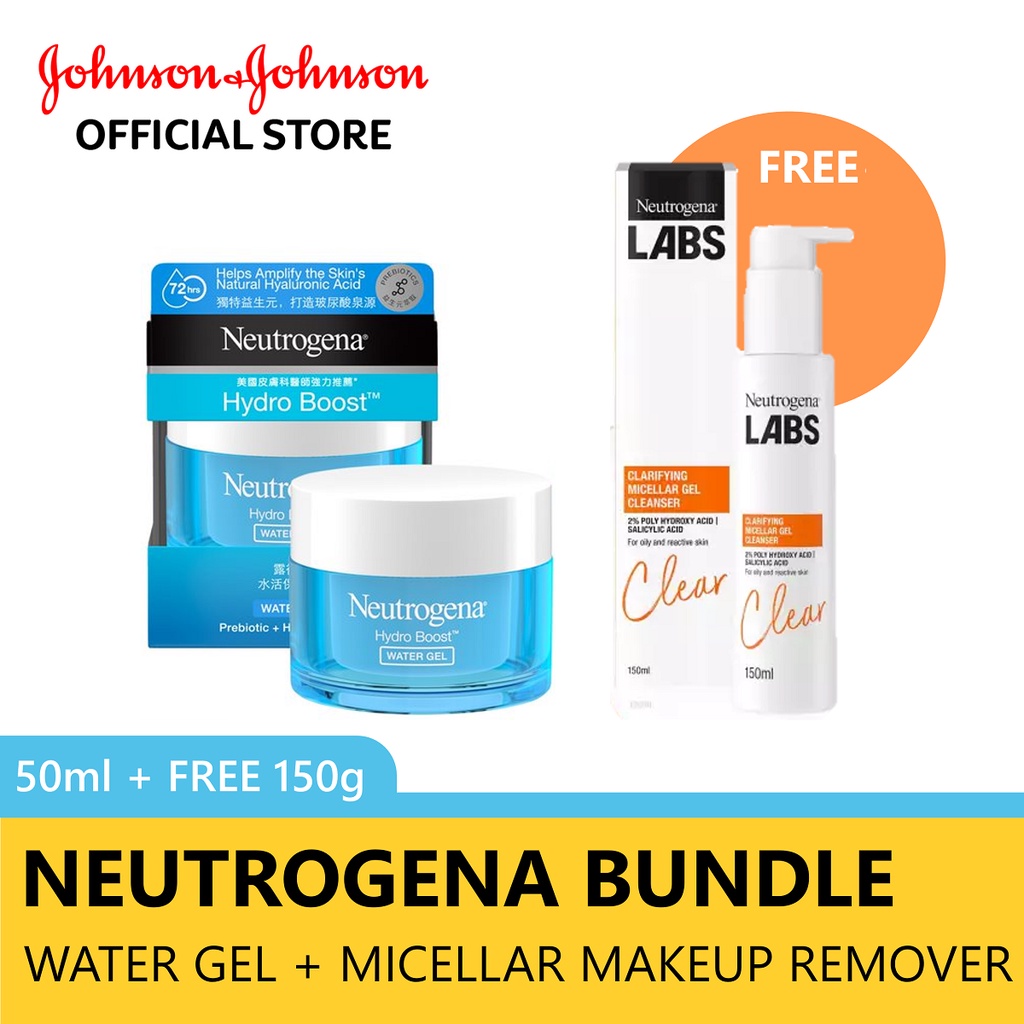 Neutrogena Bundle Neu Hydro Boost Water Gel (50g) [free Micellar Make 