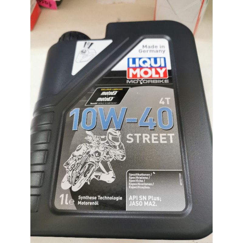 LIQUI MOLY MOTOR OIL 4T SEMI SYNTHETIC 10W40(100ORIGINAL) Shopee