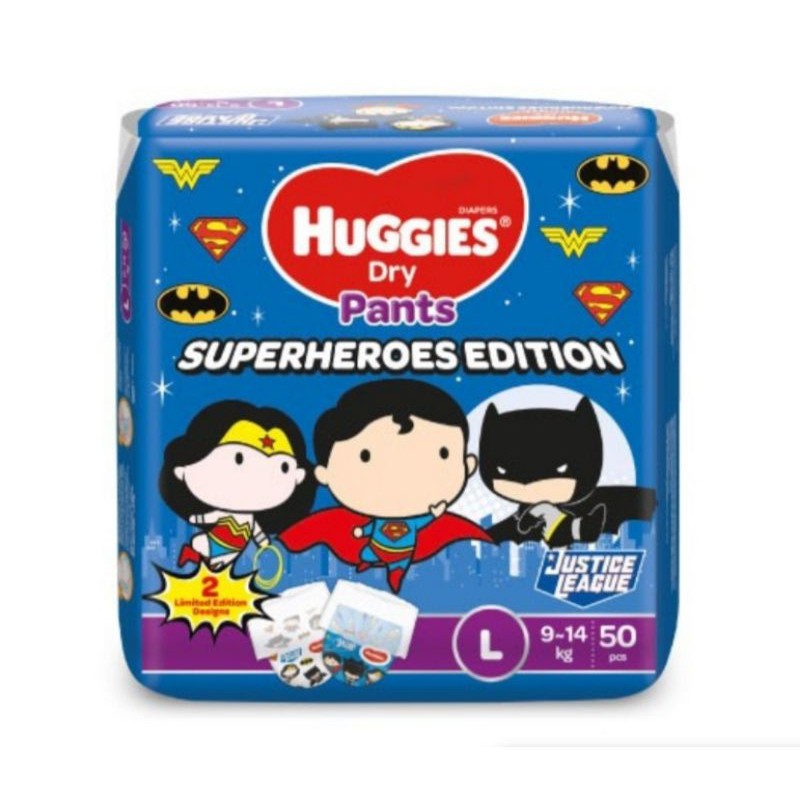 CLEARANCE Huggies Dry Pants Superhero Edition L50 Diapers Superheroes