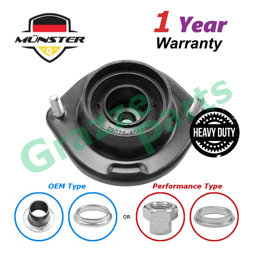 Münster ^Heavy Duty^ Absorber Mounting Front 48609BZ060 Alza (*** Myvi