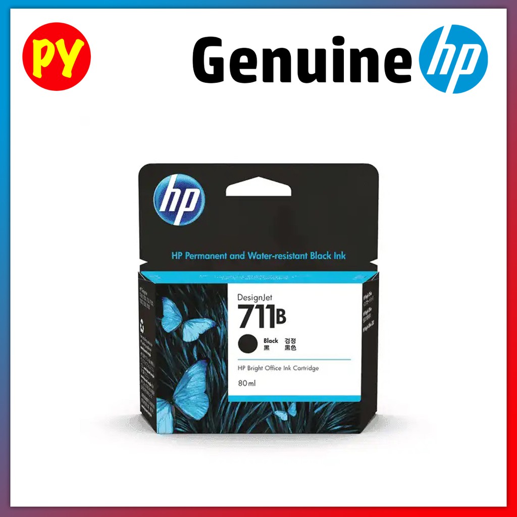 HP 711 | 711B Original Plotter Ink Cartridge for HP DesignJet (3WX00A) (3WX01A) (CZ130A) (CZ131A) (C