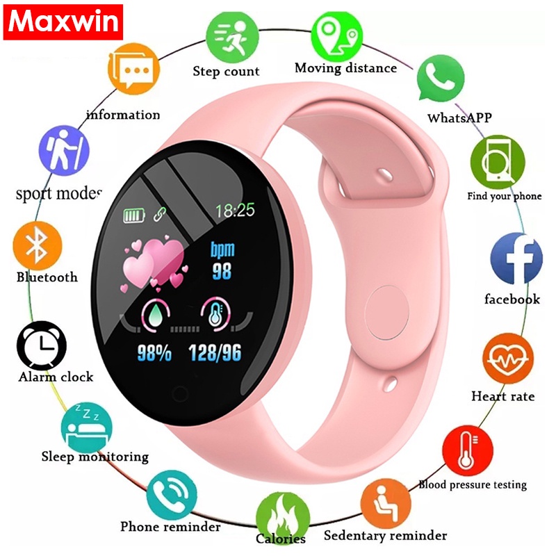 ❤Ready❤#D18S Smart Watch Multi-Functional Sports Bracelet Blood Oxygen Heart Rate Sleep Monitoring 1.44-inch Round Smart Watch