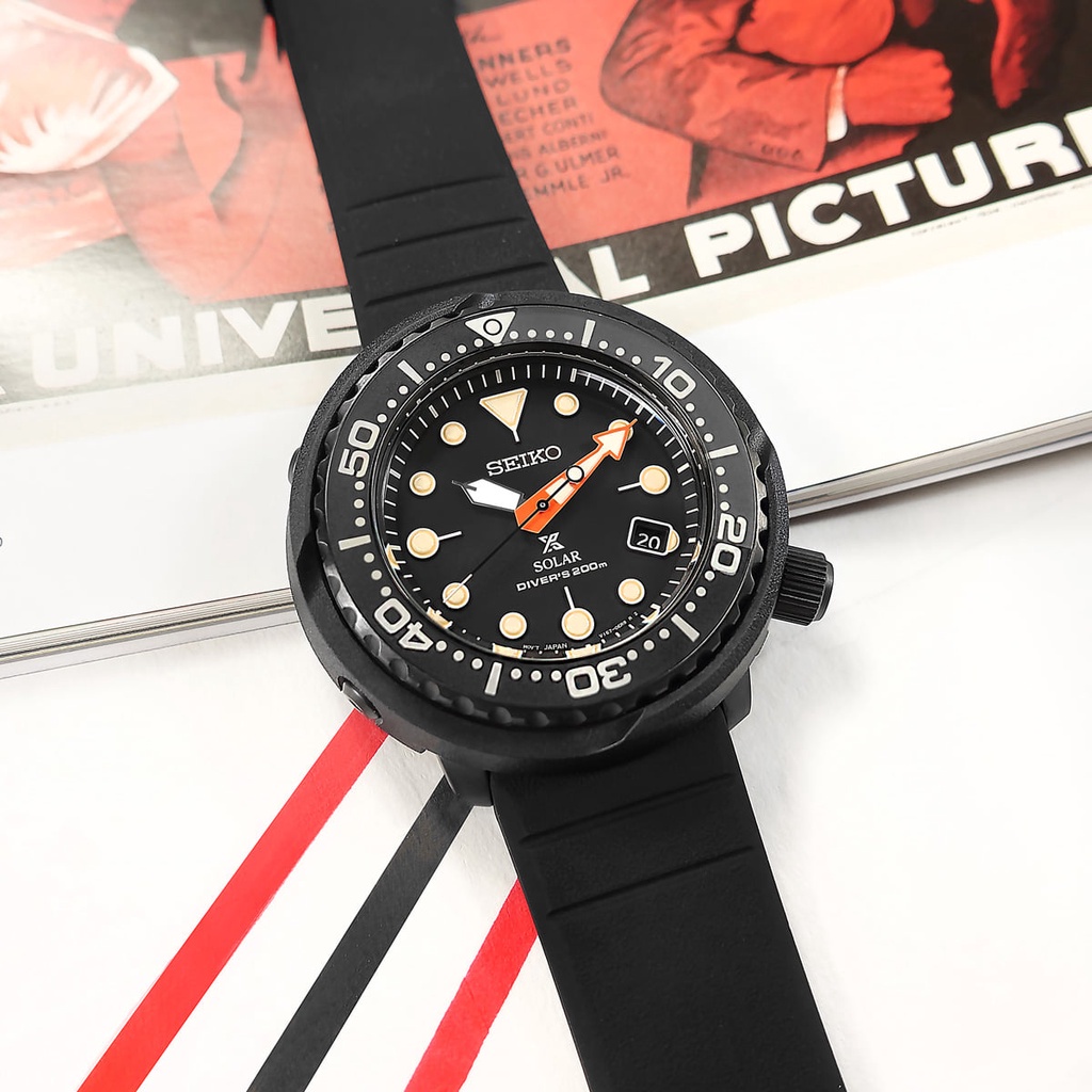 Seiko Prospex SNE577P1 Black Series Tuna Limited Edition 5000 PCs Solar  Power Silicone Strap Diver's 200M Watch | Shopee Malaysia