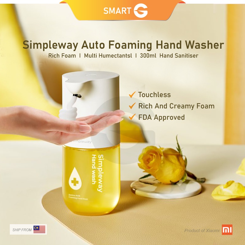 Xiaomi Mijia Simpleway Hand Wash Sanitiser Auto Foam Soap Dispenser Kit 300ml Refill Mi Home 小米 自动洗手液 Auto Sensor