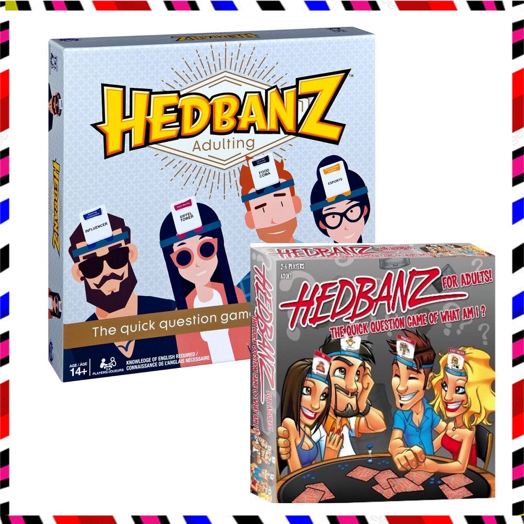 Hedbanz Adulting Hilarious Party Game of Guessing and Charades for