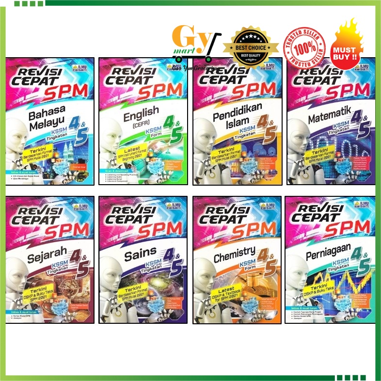 Buy ILMU BAKTI  Revisi Cepat SPM KSSM Tingkatan / Form 4 & 5 (Bahasa