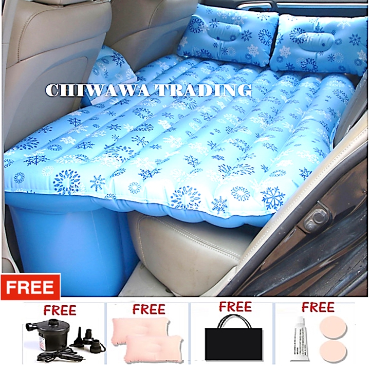 FULL SET Inflatable Car Bed Car Sofa Tilam Angin kereta Air Mattress for Backseat + 2 Pillows + Air Pump
