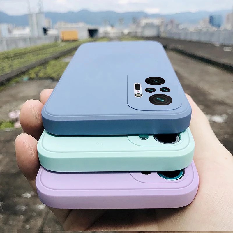PEIYE Cover per Xiaomi Redmi Note 10 4G / Note 10S 4G - Custodia Antiurto in Silicone Morbido, con Bordo Elettroplastificato e Carta Glitter Integrata, Case -Viola Gradiente